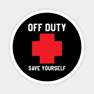 Lifeguard - Off duty save yourself Magnet